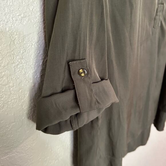 CHICOS - Blouse - Dark green - 3/4 sleeve - Size 1- resort casual - Picture 9 of 9